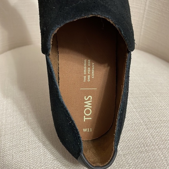 NWT TOMS Shaye Black Suede Booties Size 11 - Picture 8 of 13